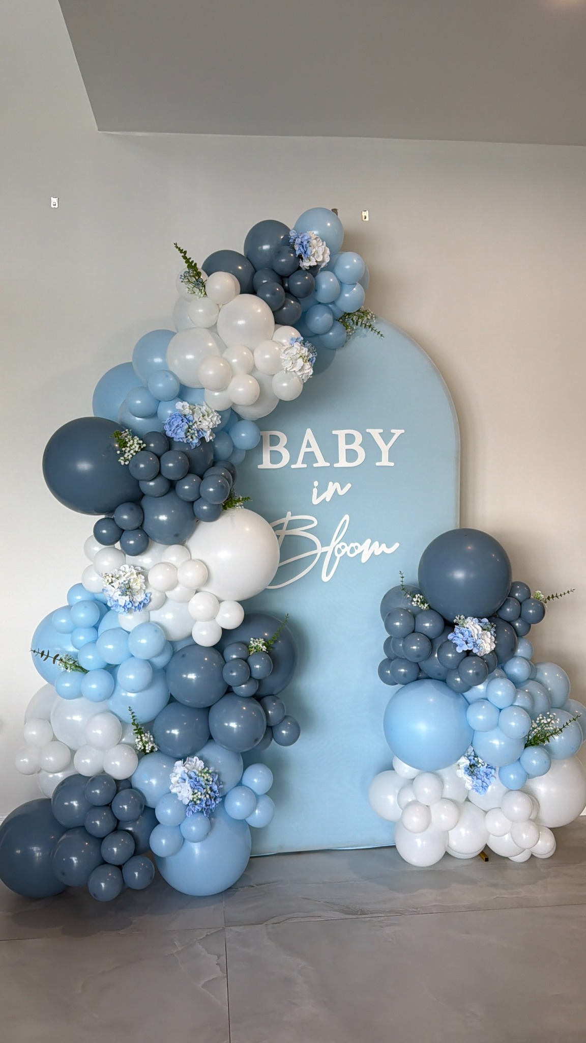 Baby in Bloom boy baby shower